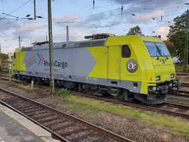 Baureihe 119 von AlphaTrains in Krefeld Hbf (registriiert in Norwegen), gemietet von RheinCargo 